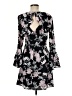 CeCe 100% Polyester Floral Black Casual Dress Size 6 - photo 2