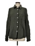 Automet 100% Rayon Houndstooth Green Long Sleeve Button-Down Shirt Size M - photo 1