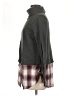 Ann Taylor LOFT 100% Cotton Plaid Gray Turtleneck Sweater Size M - photo 5