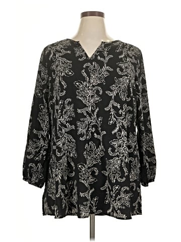 Lane Bryant Outlet 3/4 Sleeve Blouse (view 1)