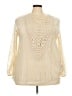Eyeshadow Ivory Long Sleeve Blouse Size 2X - photo 1