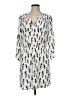 DR2 100% Rayon Print White Casual Dress Size M - photo 1