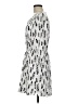 DR2 100% Rayon Print White Casual Dress Size M - photo 5