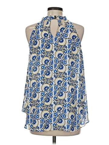 Kaari Blue Sleeveless Blouse (view 2)