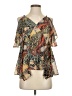Design Lab Lord & Taylor 100% Polyester Orange Sleeveless Blouse Size S - photo 1