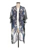 Lulla by Bindya 100% Viscose Silver Kimono Size M (estimated) - photo 1
