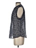 Q&A 100% Polyester Blue Sleeveless Blouse Size S - photo 5