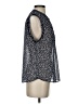 Q&A 100% Polyester Blue Sleeveless Blouse Size S - photo 4