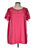 Torrid Pink Short Sleeve Blouse Size Lg Plus (0) - photo 1