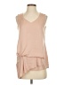 Chico's 100% Polyester Tan Sleeveless T-Shirt Size XS (00) - photo 1