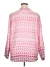 Gap - Maternity 100% Polyester Print Pink Long Sleeve Blouse Size XL Maternity - photo 2