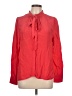 J.Crew 100% Viscose Red Long Sleeve Blouse Size 12 - photo 1