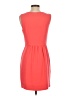 J.Crew 100% Polyester Solid Orange Pink Casual Dress Size 4 - photo 2