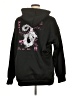 Unbranded 100% Polyester Black Pullover Hoodie Size XL - photo 2