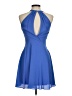 Express 100% Polyester Solid Blue Cocktail Dress Size 6 - photo 2