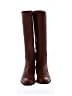 Burberry 100% Leather Solid Brown Tan Boots Size EU 38 1/2 - photo 2