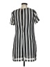 Olivaceous Stripes Silver Casual Dress Size M - photo 2