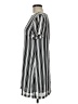 Olivaceous Stripes Silver Casual Dress Size M - photo 5
