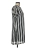 Olivaceous Stripes Silver Casual Dress Size M - photo 4