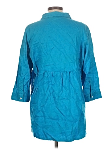 Investments 3/4 Sleeve Button-Down Shirt (view 2)