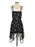 Xhilaration 100% Polyester Paisley Black Casual Dress Size S - photo 2