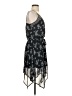 Xhilaration 100% Polyester Paisley Black Casual Dress Size S - photo 4