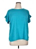 Max Studio Teal Short Sleeve Top Size 1X - photo 1