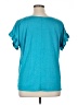 Max Studio Teal Short Sleeve Top Size 1X - photo 2
