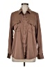 Equipment Brown Long Sleeve Blouse Size M - photo 1
