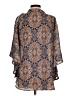 TOBI 100% Polyester Blue Kimono Size S - photo 2