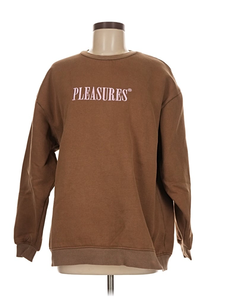 Pre-owned Pleasures Sweatshirt In Brown
