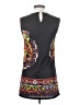 Assorted Brands 100% Polyester Graphic Black Casual Dress Size S - photo 2