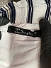 Simplee 100% Viscose Stripes Silver Casual Pants Size L - photo 7
