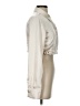 Forever 21 100% Polyester Metallic Ivory Long Sleeve Blouse Size S - photo 4