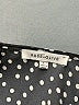 Rose + Olive 100% Polyester Polka Dots Black Short Sleeve Blouse Size L - photo 7