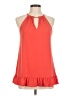 MICHAEL Michael Kors Orange Sleeveless Blouse Size M - photo 1
