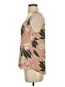 Babaton 100% Polyester Floral Tropical Tan Sleeveless Blouse Size S - photo 5