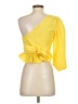 Shein Yellow 3/4 Sleeve Top Size 4 - photo 2