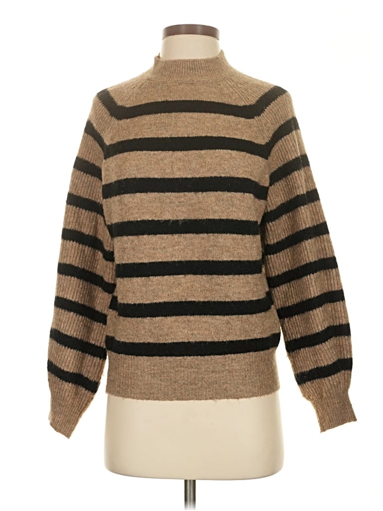 Pre-owned Mng Turtleneck Sweater In Brown