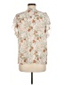 Unbranded 100% Polyester Ivory Short Sleeve Blouse Size M - photo 2