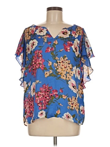Umgee Short Sleeve Blouse (view 1)