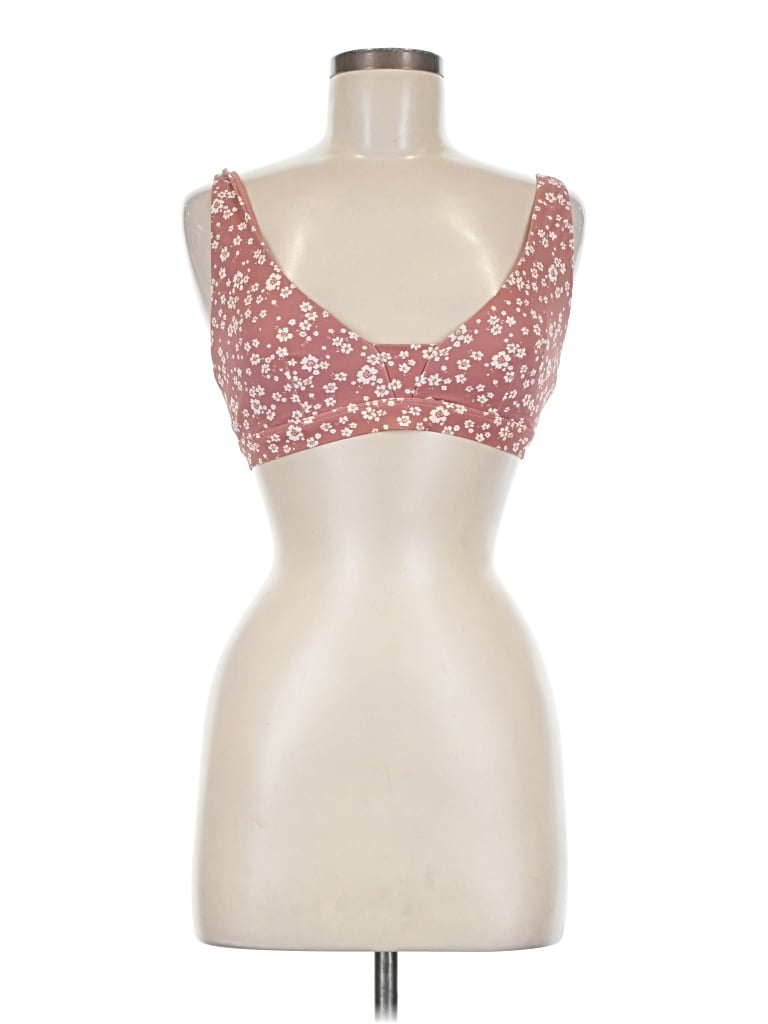 Pre-owned Andie Tank Top Pink Sweetheart Neckline Tops