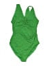 Unbranded Hearts Green One Piece Swimsuit Size 0X - photo 1