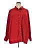 Roaman's 100% Polyester Red Long Sleeve Blouse Size 30W - photo 1