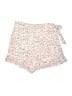 Shein 100% Polyester Floral Ivory Shorts Size 6 - photo 1