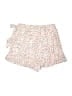 Shein 100% Polyester Floral Ivory Shorts Size 6 - photo 2