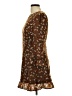 Et Clet 100% Polyester Paisley Brown Casual Dress Size L - photo 5