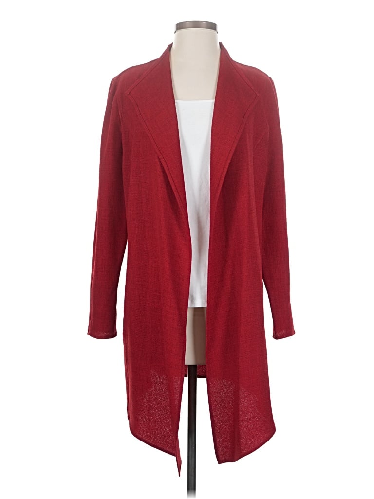 Anne Klein Cardigan Sweater In Red