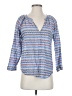 Roberta Roller Rabbit 100% Cotton Blue 3/4 Sleeve Blouse Size S - photo 1