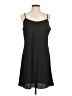 DKNY 100% Polyester Solid Black Casual Dress Size M (estimated) - photo 1